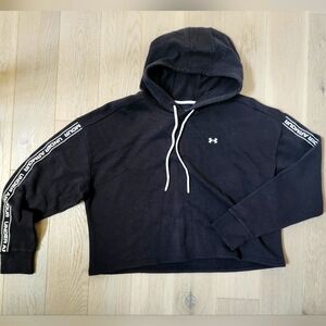 Under Armour Loose Cropped Hooded Pullover Sweater Size XL